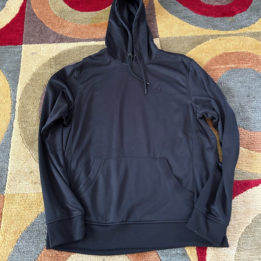 Gerry Men’s Black Athletic Workout Hoodie Hooded Sweatshirt Size Medium